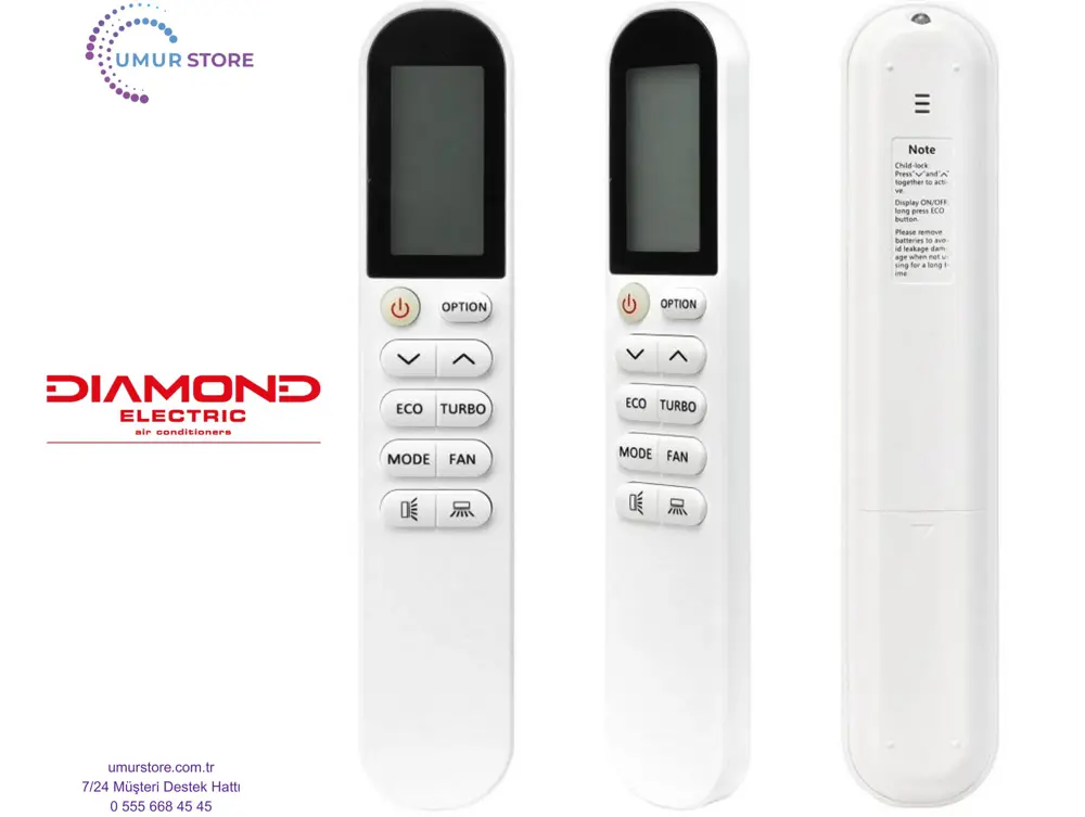 Diamond Electric Klima Kumandası Diamond Electric Klima Kumandası