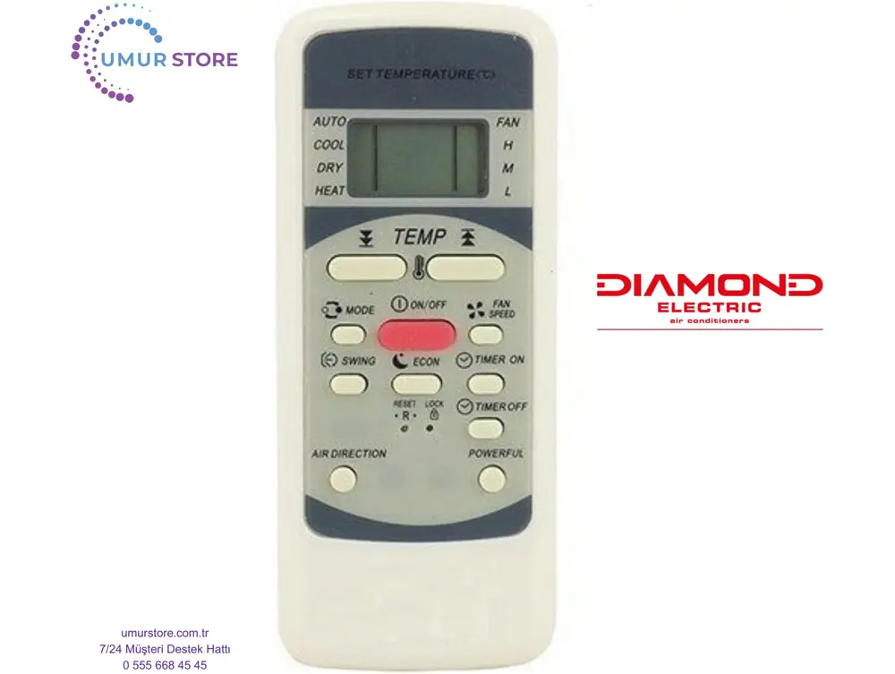 Diamond Electric MSG-09HR Klima Kumandası