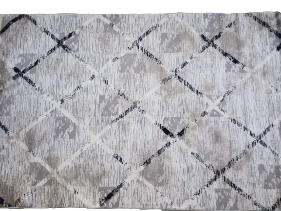 Diamond Halı 25015A 19725 SİYAH Siyah Model 200*280 Leke Tutmaz dokuma taban