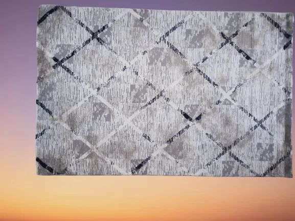 Diamond Halı 25015A 19725 SİYAH Siyah Model 200*280 Leke Tutmaz dokuma taban
