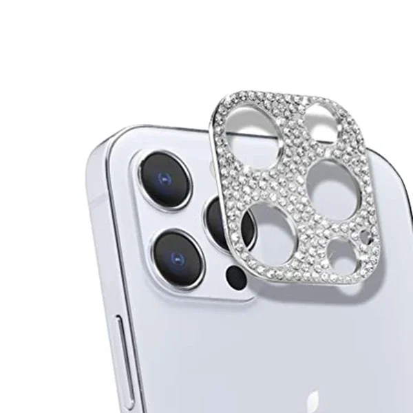 Diamond Taşlı iPhone 12 Pro Max Kamera Lens Koruyucu – Çizilmelere Son, Parlak Görünüm