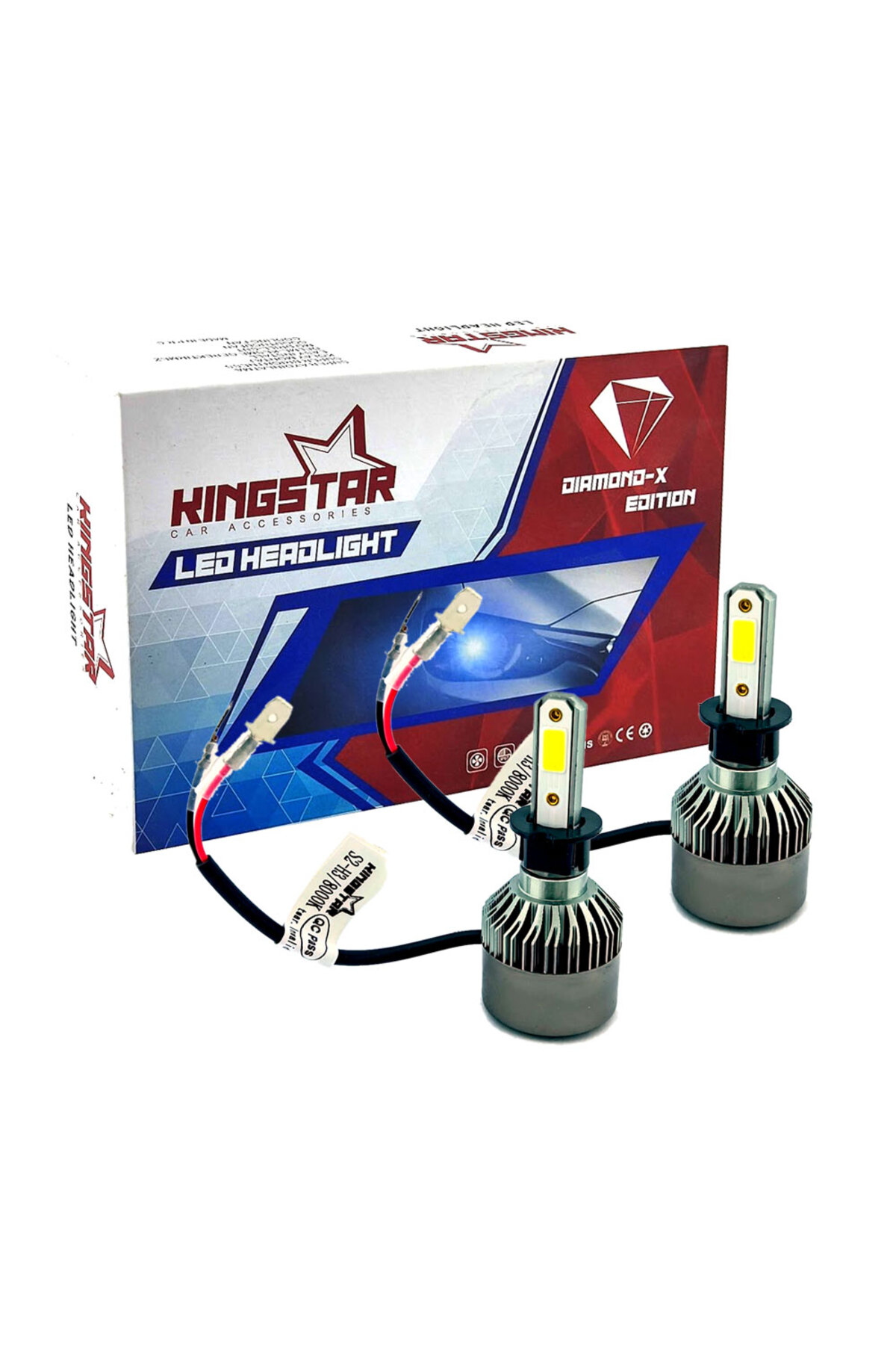 Diamond-x H1 Beyaz Led Xenon Şimşek Etkili Far Ampül 8000 Lümen