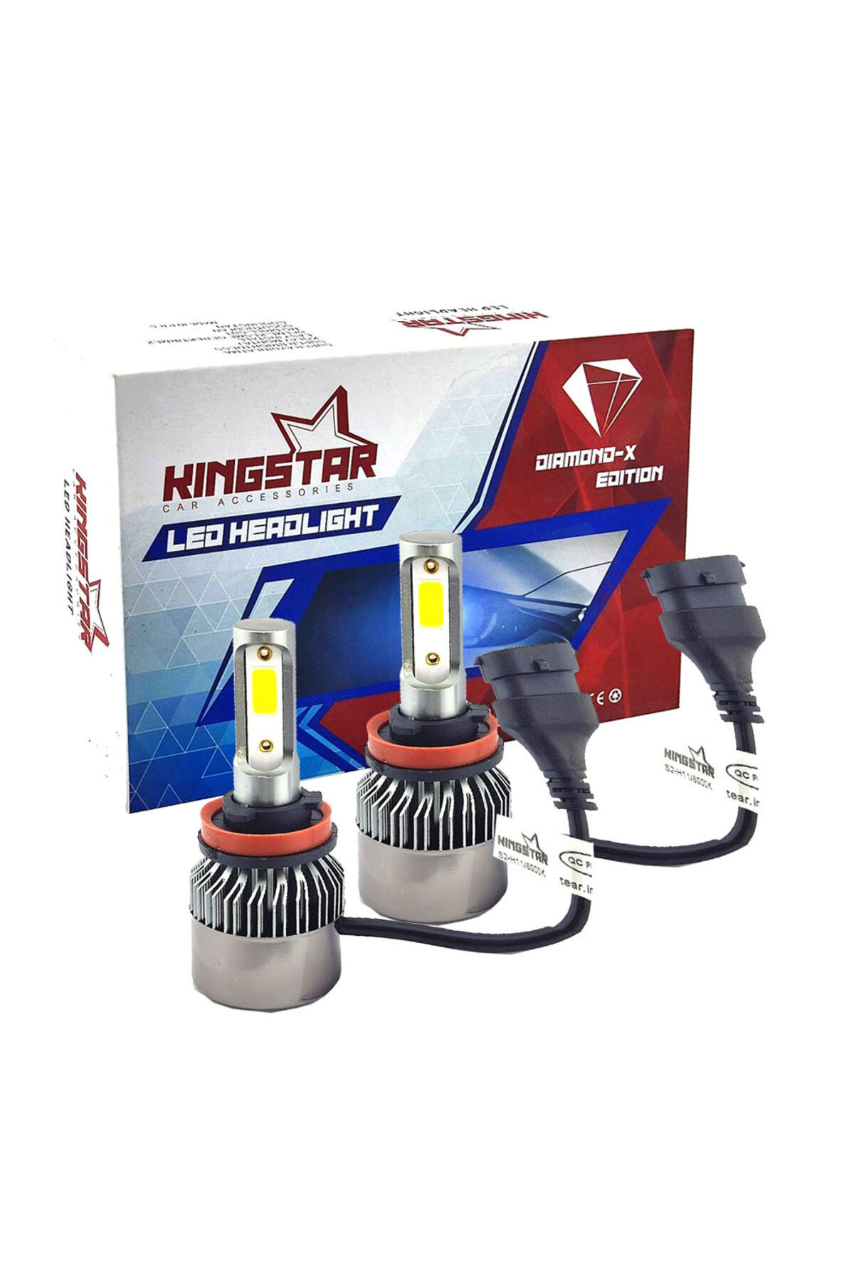 Diamond-X H11 Beyaz Led Xenon Şimşek Etkili Far Ampül 8000 Lümen
