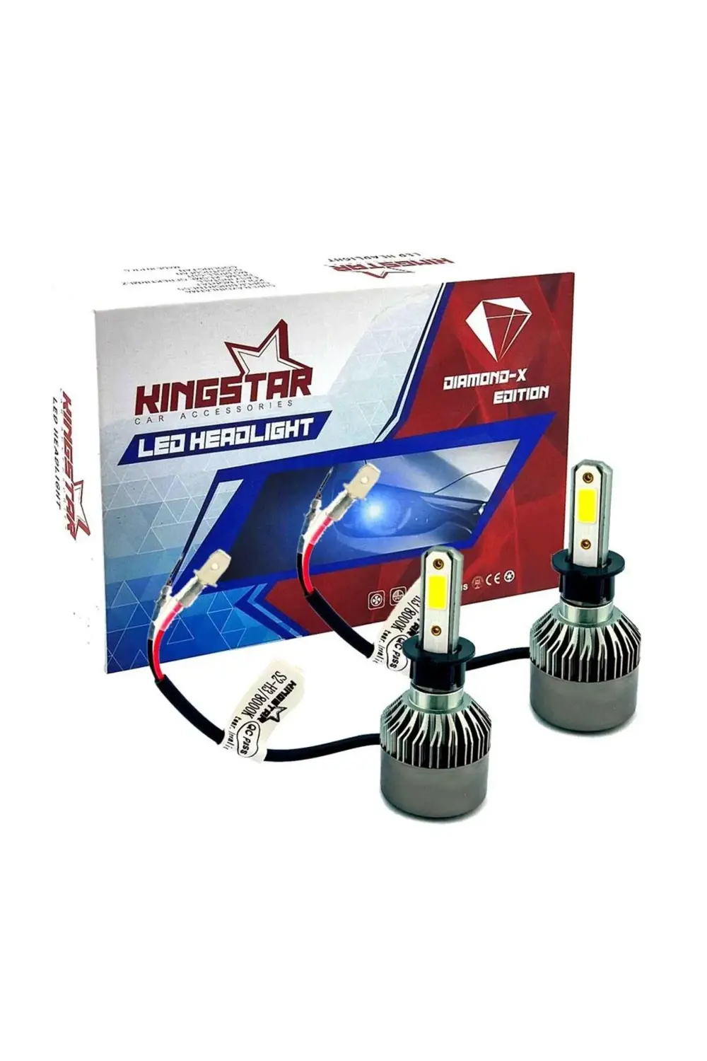 Diamond-X H3 Beyaz Led Xenon Şimşek Etkili Far Ampül 8000 Lümen