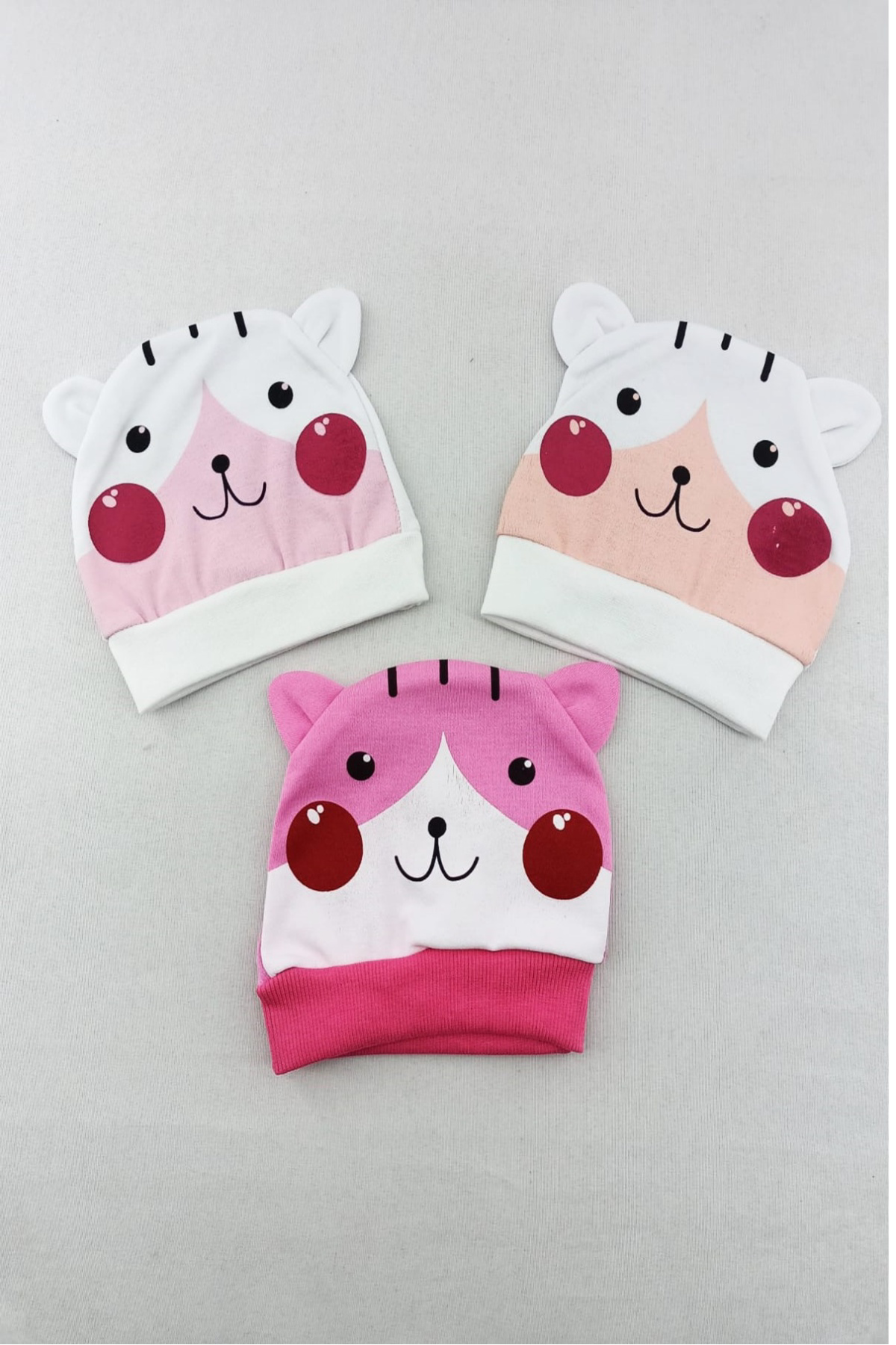 diamondstar yenidoğan bebek şapkası seti