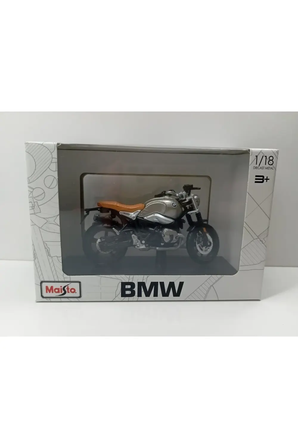 Dianomi MAİSTO 1:18 ölçek BMW R NİNET SCRAMBLER// METAL MOTORSİKL