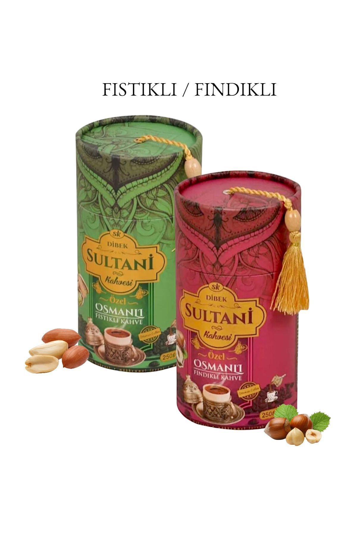 Dibek Kahvesi Fıstıklı Fındıklı 2 Çeşit Dibek 200 GR