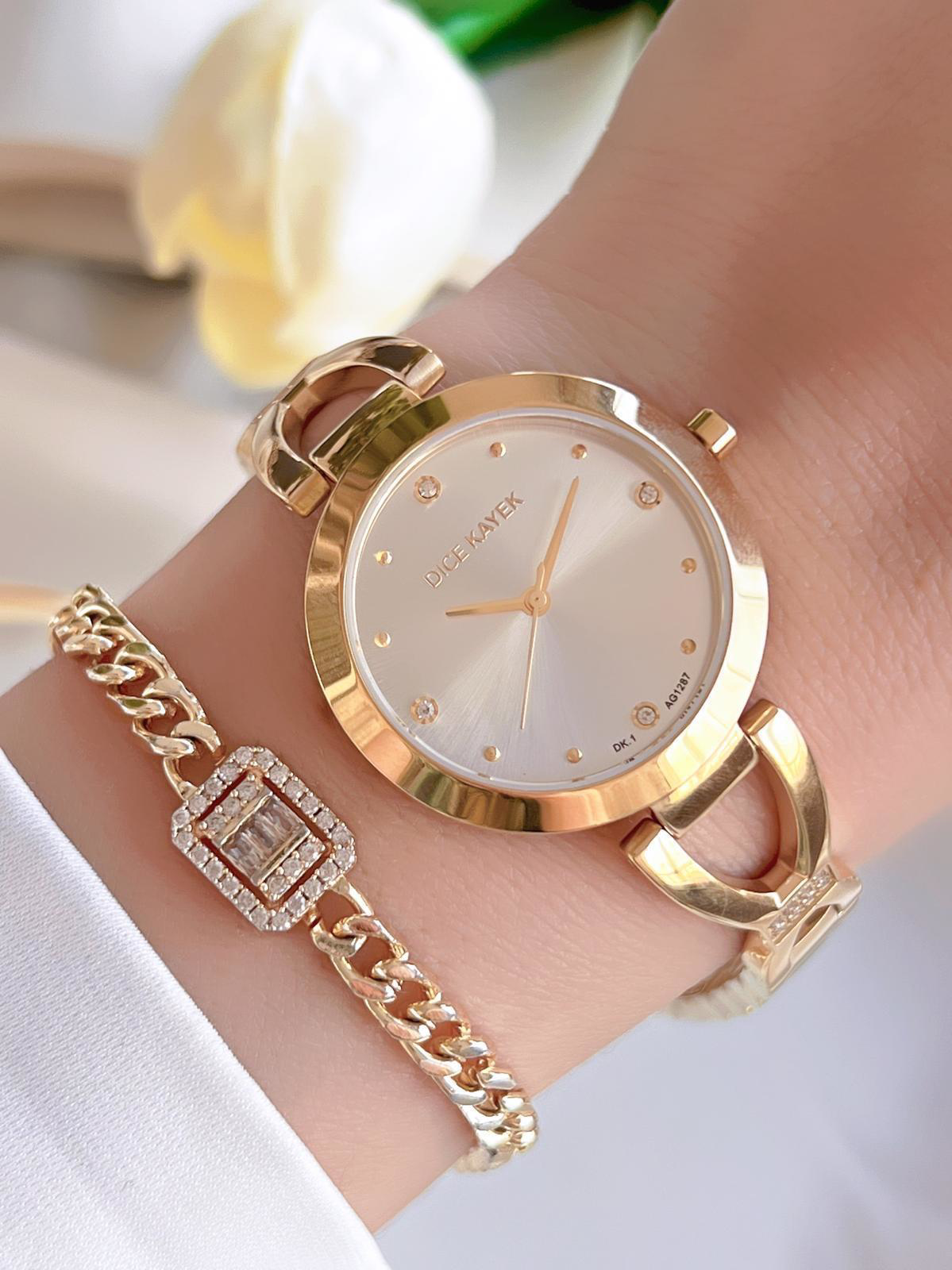 Dice Kayek Çelik Kordon Çelik Kasa Kararma Renk Atma Yapmaz Kadın Dice Kayek Çelik Kordon Çelik Kasa Kararma Renk Atma Yapmaz Kadın