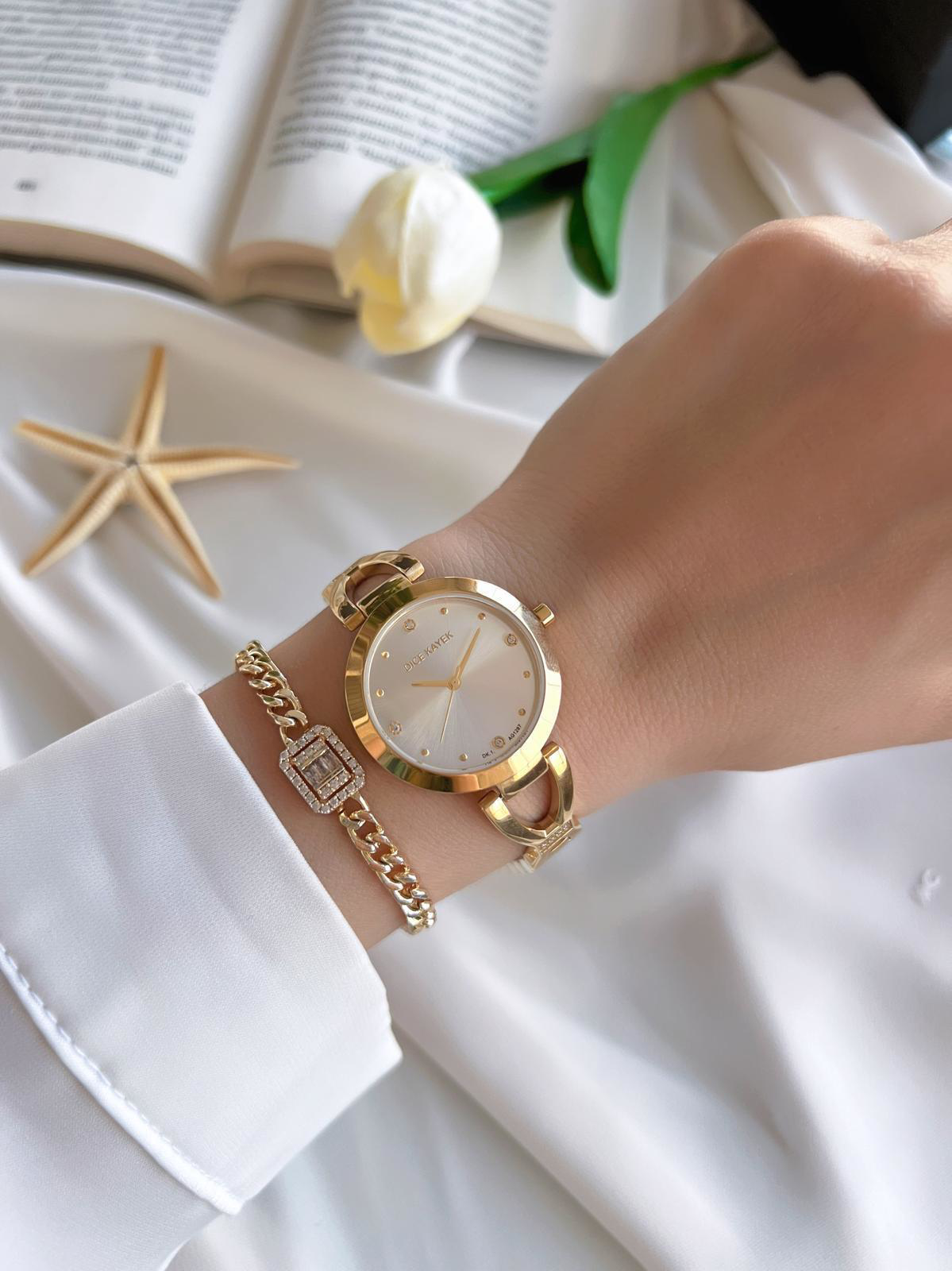 Dice Kayek Çelik Kordon Çelik Kasa Kararma Renk Atma Yapmaz Kadın Dice Kayek Çelik Kordon Çelik Kasa Kararma Renk Atma Yapmaz Kadın