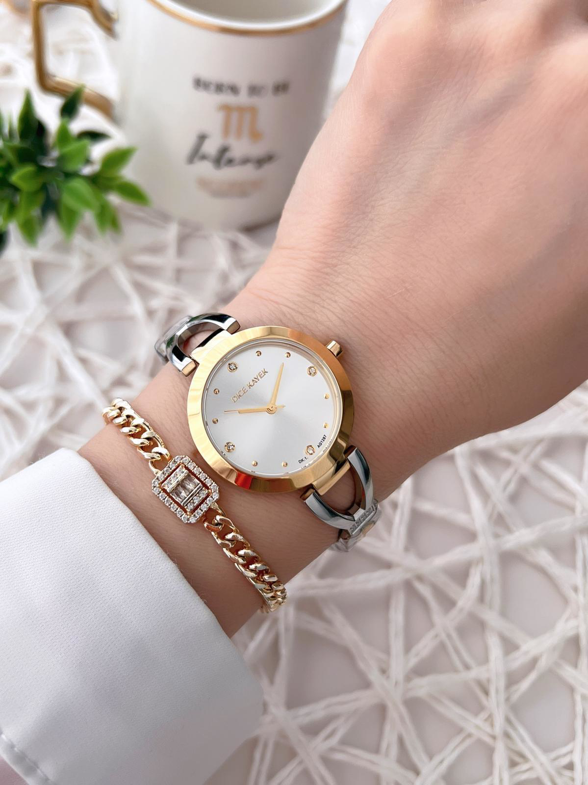 Dice Kayek Çelik Kordon Çelik Kasa Kararma Renk Atma Yapmaz Kadın Dice Kayek Çelik Kordon Çelik Kasa Kararma Renk Atma Yapmaz Kadın