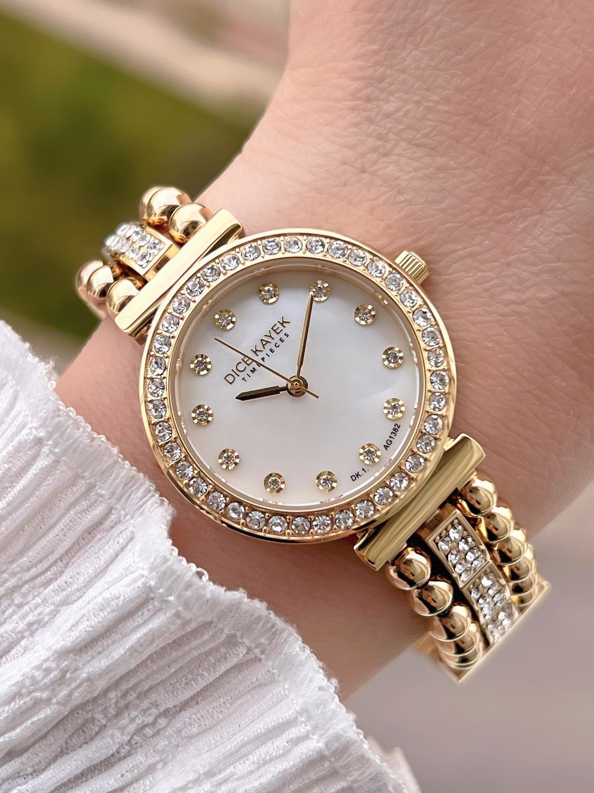 Dice Kayek Çelik Kordon Çelik Kasa Kararma Renk Atma Yapmaz Kadın