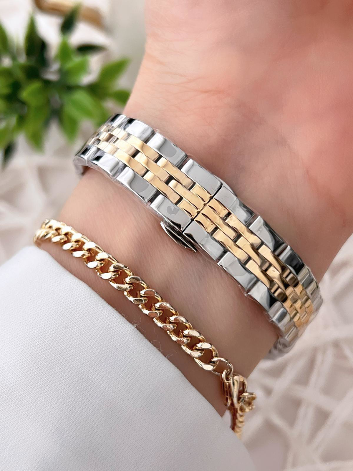 Dice Kayek Çelik Kordon Çelik Kasa Kararma Renk Atma Yapmaz Kadın