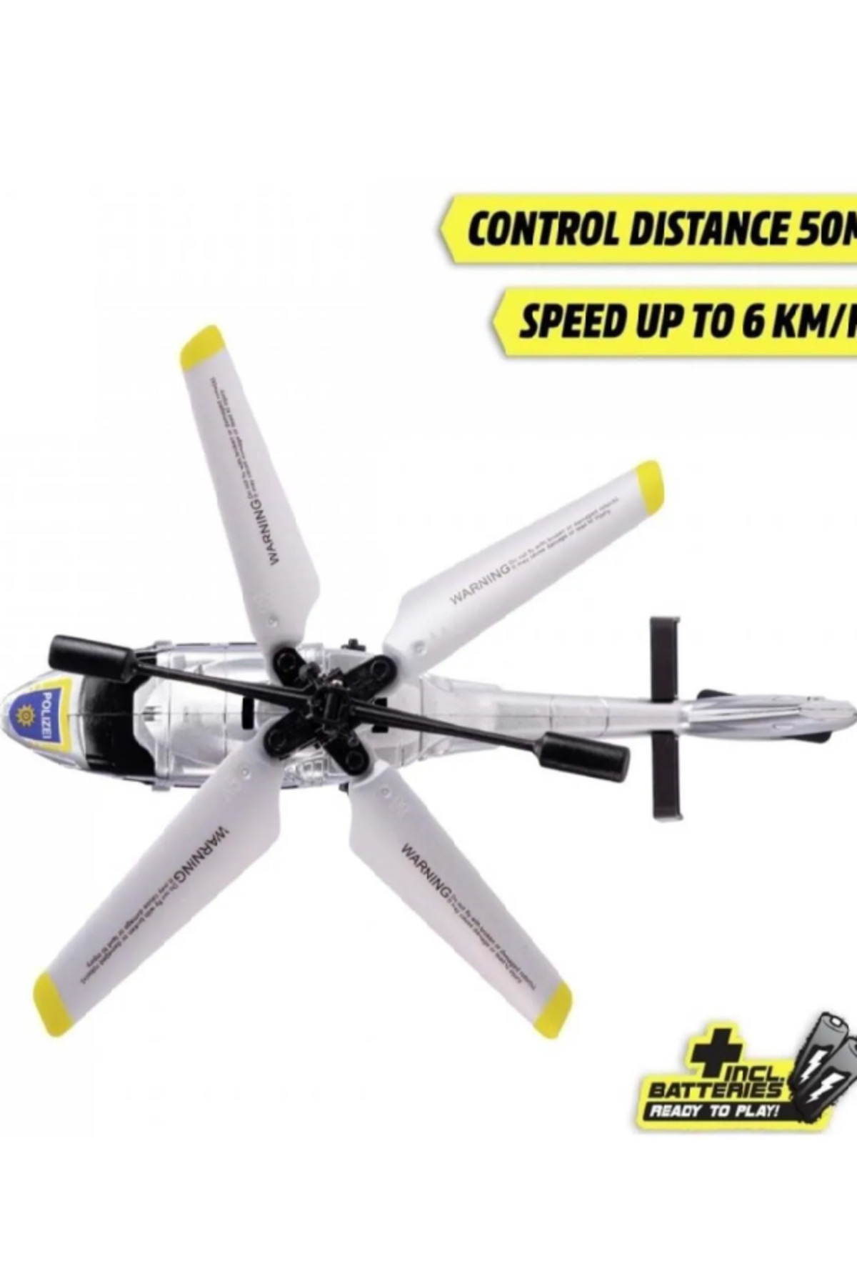 Flower Toys Dickie Uzaktan Kumandalı Rc Polis Helikopteri