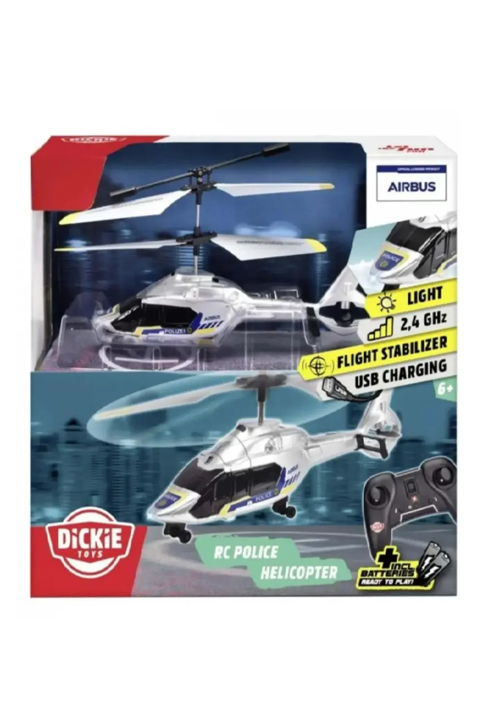 Dickie Uzaktan Kumandalı RC Polis Helikopteri