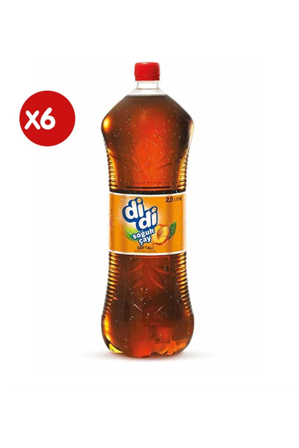 Didi Soğuk Çay Şeftali Aromalı 2,5 Lt X 6