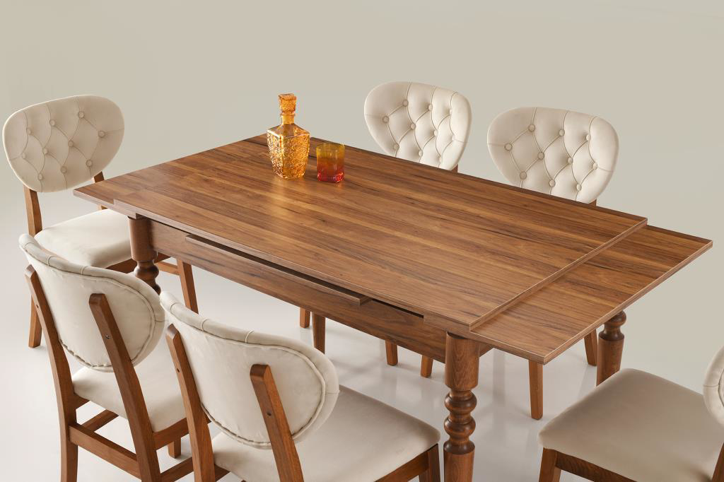 Sivas Gözde Mobilya Didim Papatya Açılır Mutfak Masa Sandalye Takımı