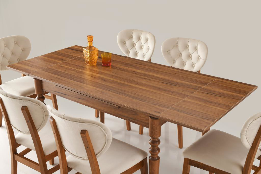 Sivas Gözde Mobilya Didim Papatya Açılır Mutfak Masa Sandalye Takımı