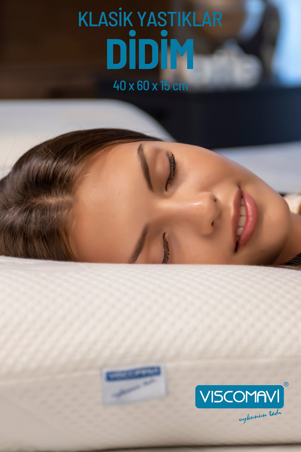 Viscomavi Didim Tombul Klasik Visco Yastık
