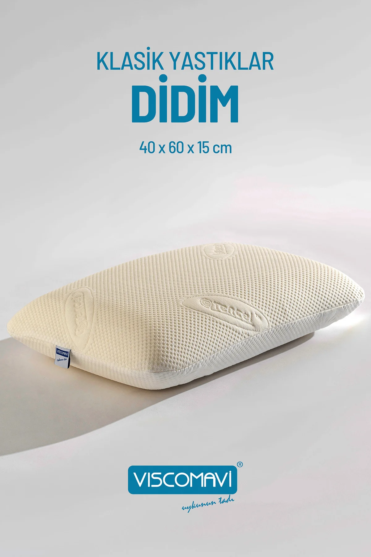 Didim Tombul Visco Yastık | Doğal Lif İçerikli Kılıf | Astarlı |