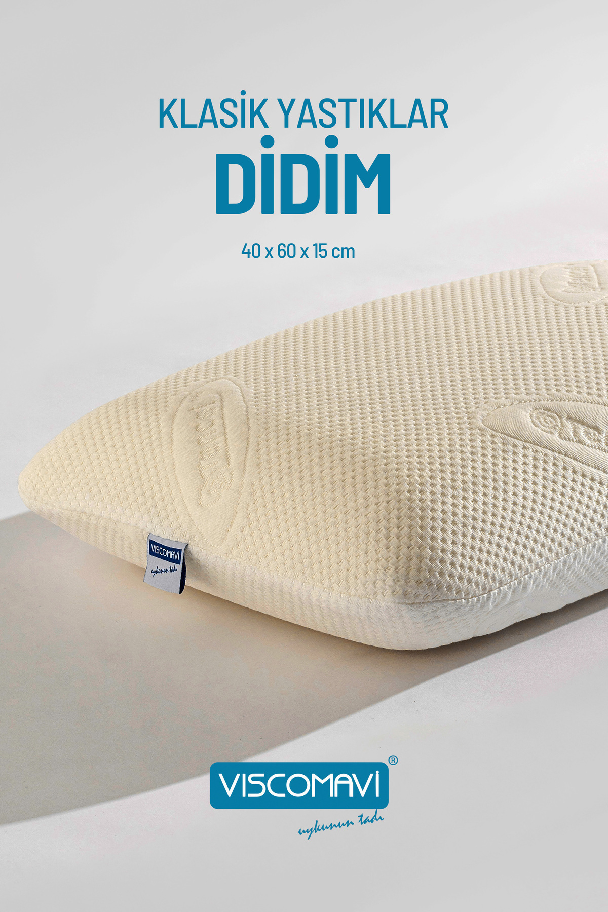 Didim Tombul Visco Yastık | Doğal Lif İçerikli Kılıf | Astarlı |