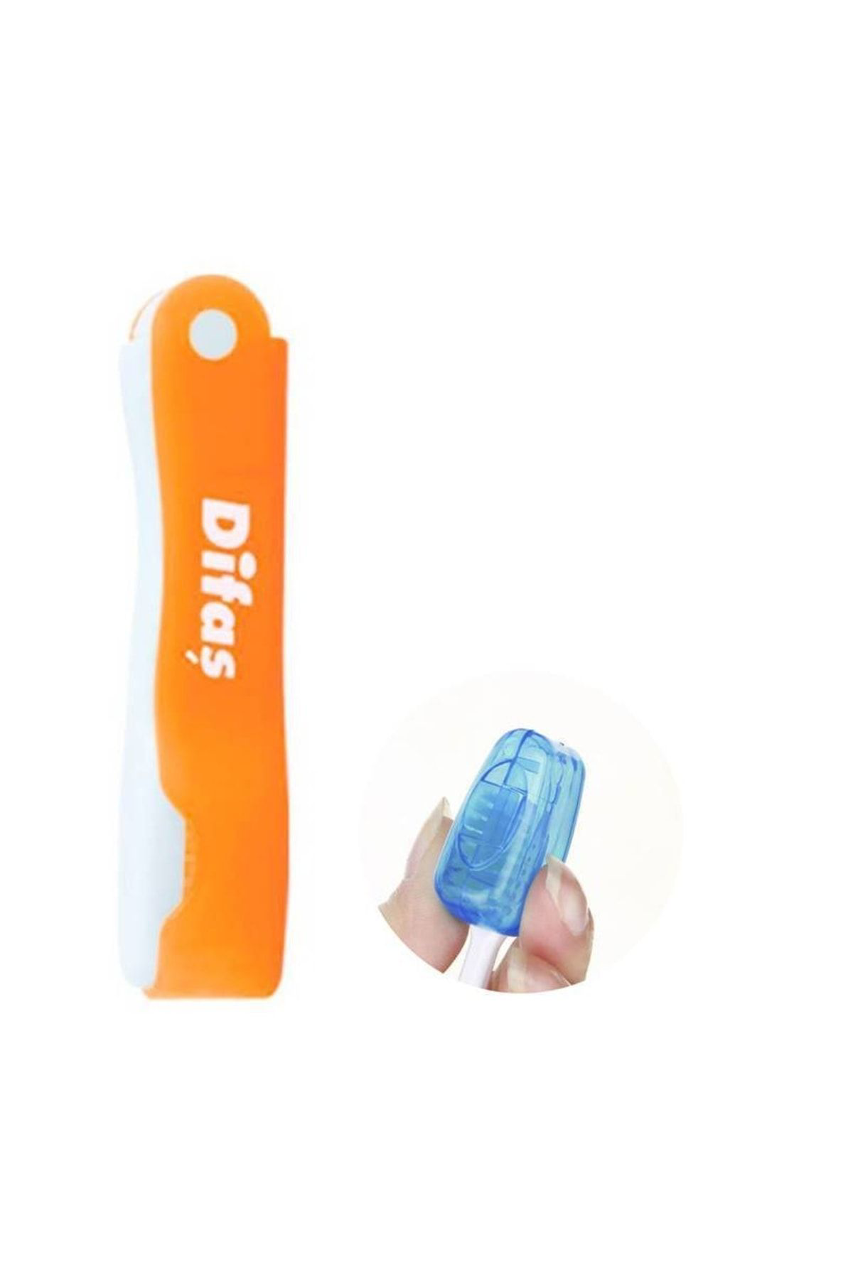 Difaş  6 Set Turuncu Katlanir Mini Diş Firçasi Koruyucu Set 715778