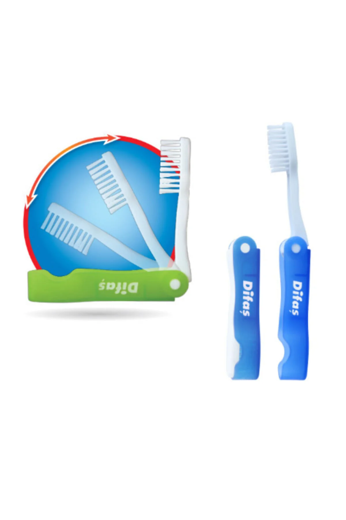 Difaş Katlanır Seyahat Çanta Okul Diş Fırçası