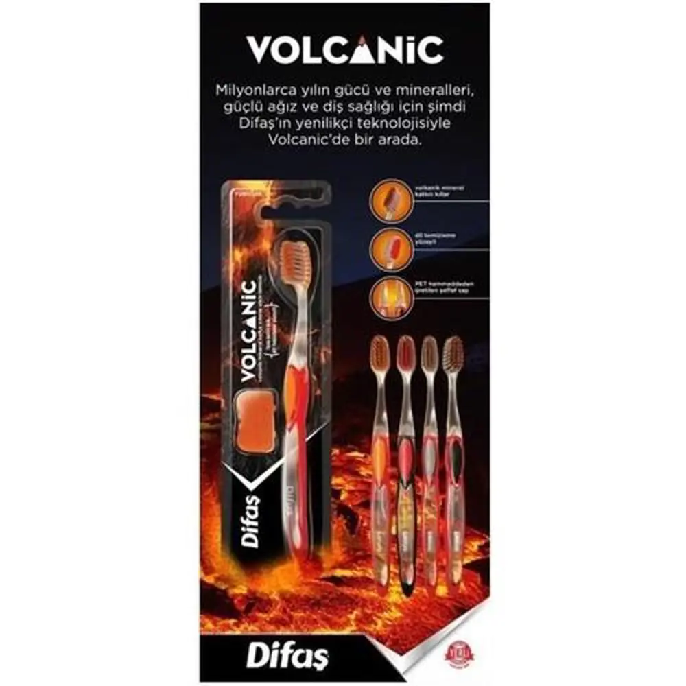 Difaş Volkanic Diş Fırçası Soft 8690927512278 Difaş Volkanic Diş Fırçası Soft 8690927512278