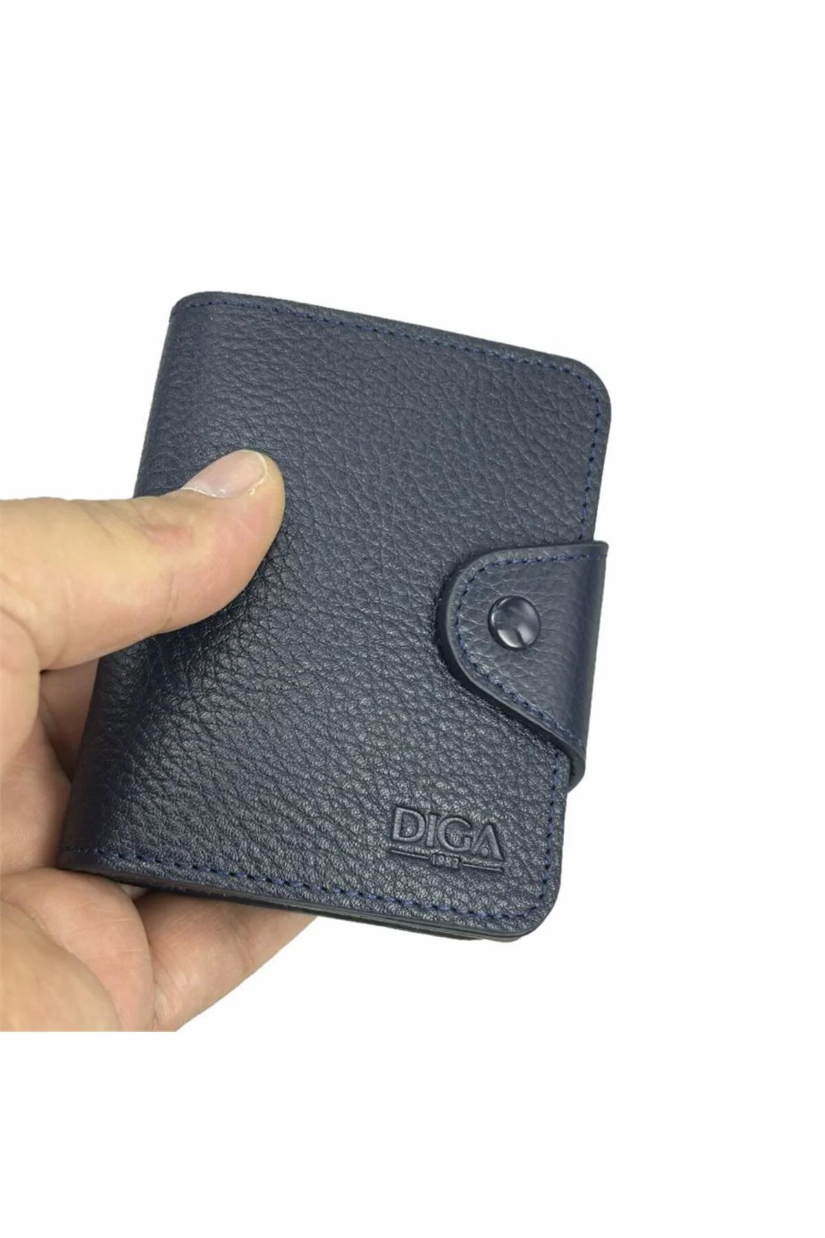 Diga 110 Hakiki Deri Kartlık Cüzdan Lacivert