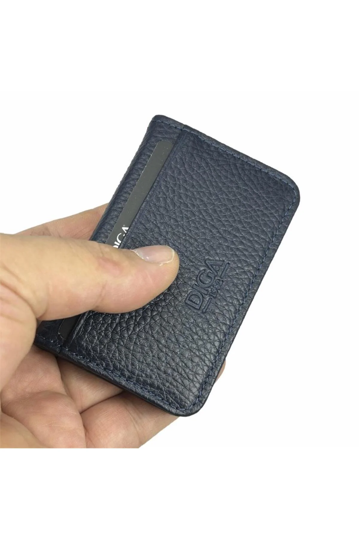Diga 1169 Hakiki Deri Minimal Kartlık Lacivert Diga 1169 Hakiki Deri Minimal Kartlık Lacivert