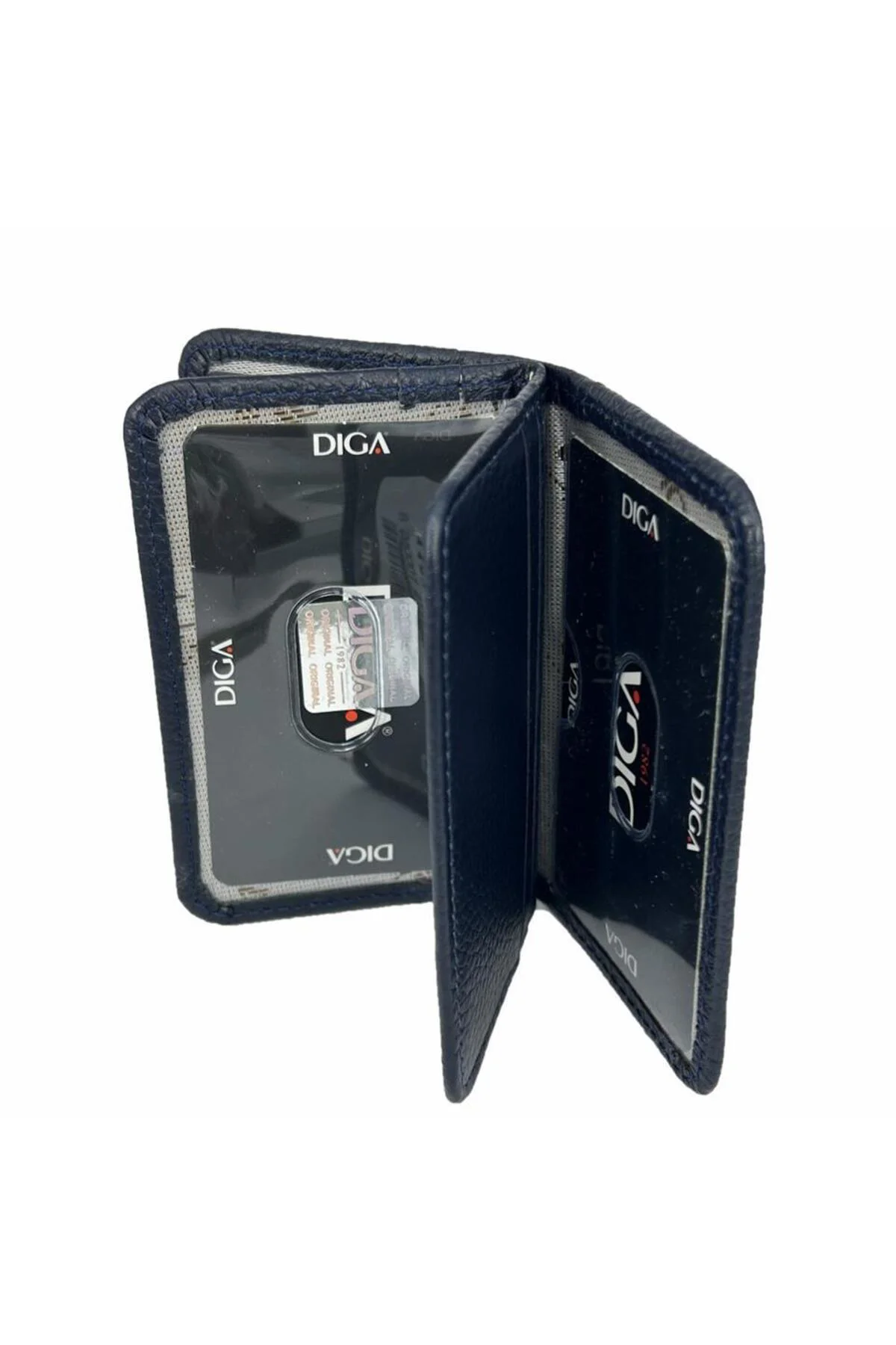 Diga 1169 Hakiki Deri Minimal Kartlık Lacivert Diga 1169 Hakiki Deri Minimal Kartlık Lacivert