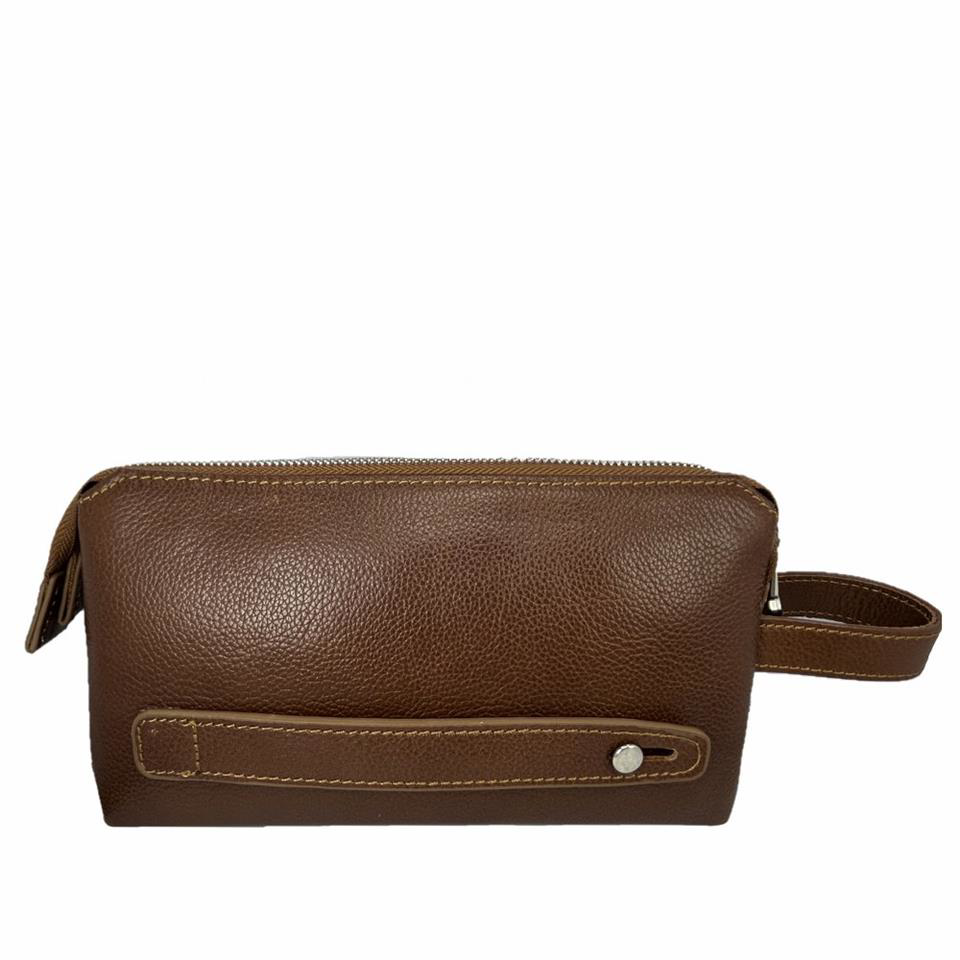 Diga Diga Hakiki Deri 3006 Dopp Kit El Çantasi Taba