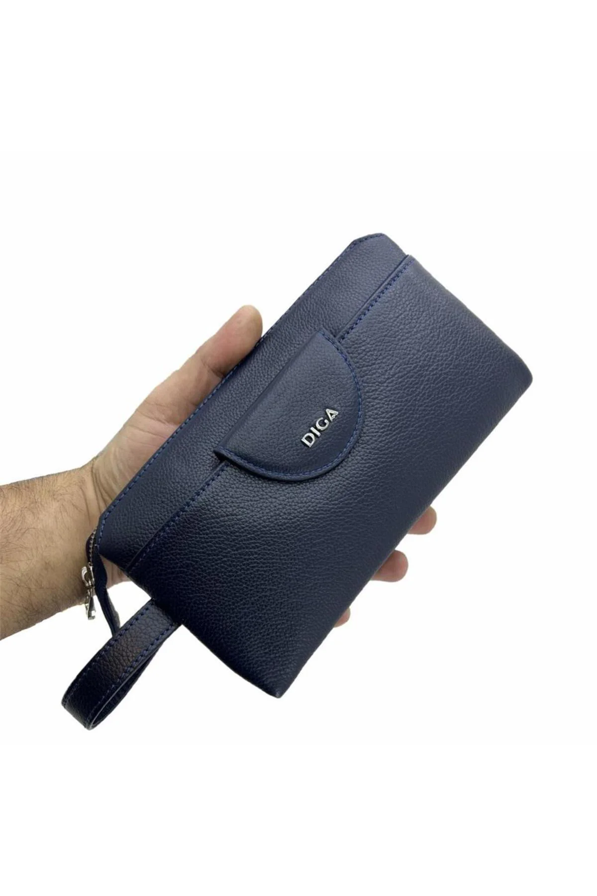 Diga Hakiki Deri 3006 Dopp Kit El Çantası Lacivert Diga Hakiki Deri 3006 Dopp Kit El Çantası Lacivert