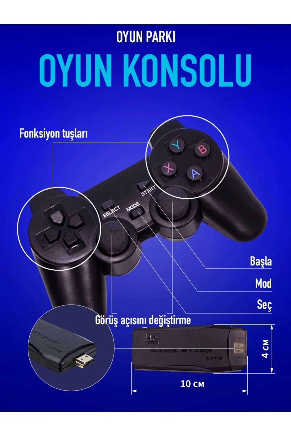 Diğer Oyun Konsolları - Renk: Siyah, Bluetooth, Özellik: Kumandalı | Teknik Özellikleri ve Kullanım