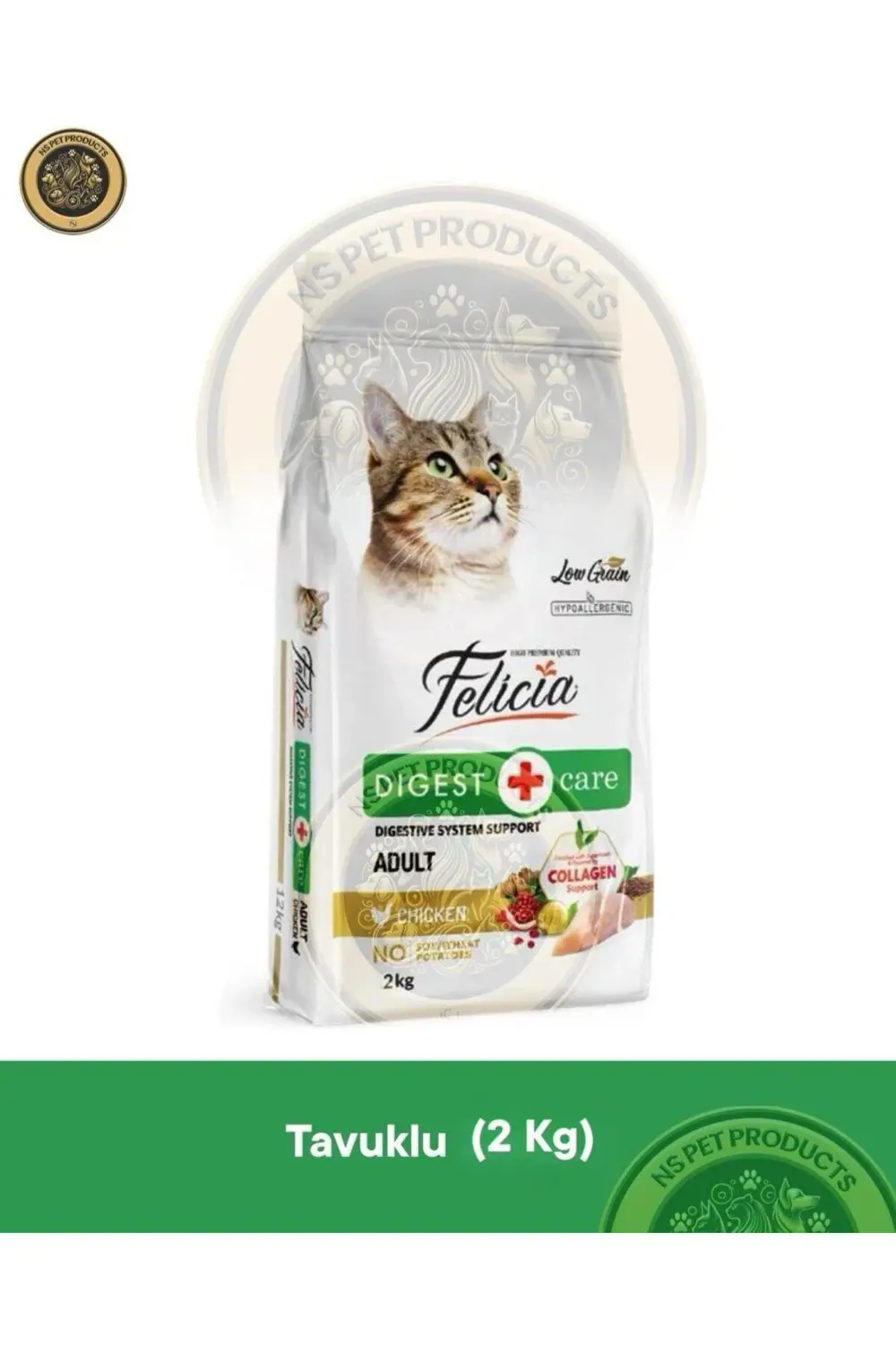 Digest Care Adult Chicken-Collagen 2 kg (Az Tahıllı & Hipoalerjen