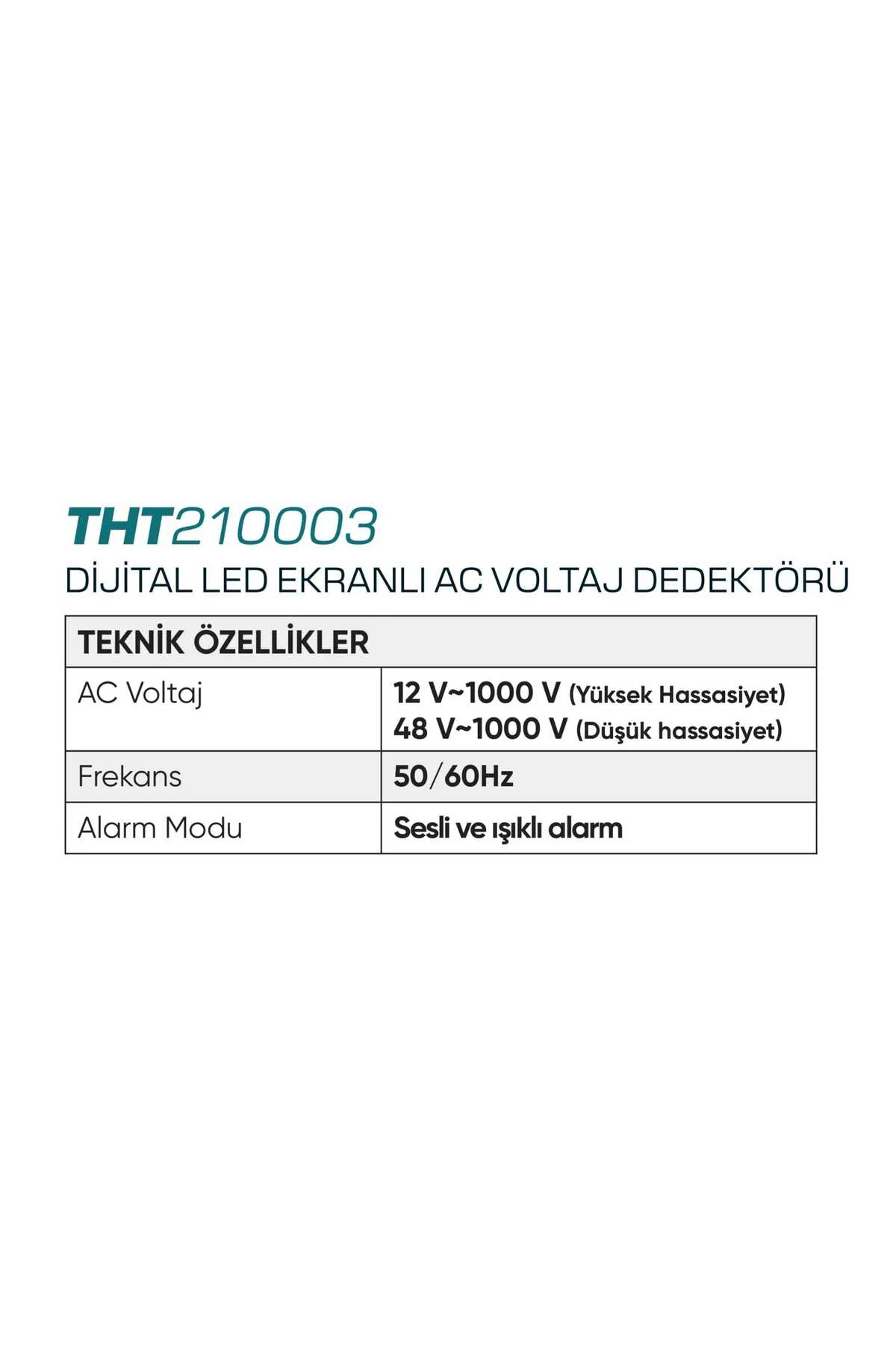 Digital Led Ekranlı AC Voltaj Dedektörü (Digital Kontrol Kalemi)