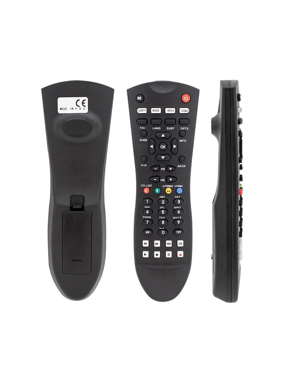 Dıgıturk Plus 8002 Siyah Oval Uydu Kumandası Dıgıturk Plus 8002 Siyah Oval Uydu Kumandası
