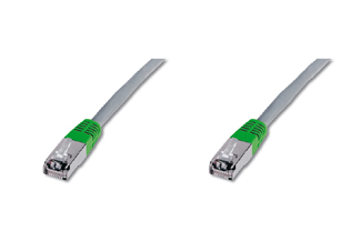 Digitus Cat. 5E F-UTP Patch Kablo, Cross, 10 metre, AWG 26, Gri R