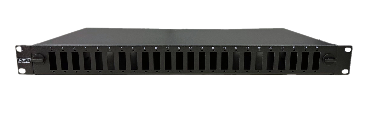 Digitus Fiber Optik Splice Panel, kilit mekanizmalı, 24 x SC DX, 