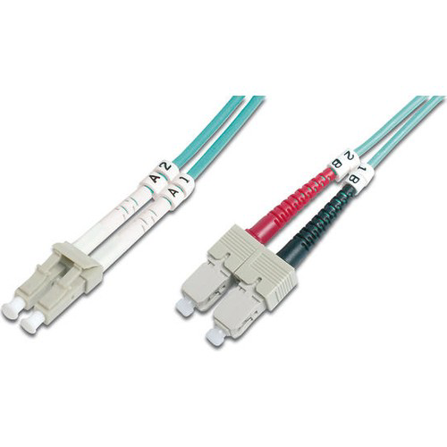 Digitus LC-SC Fiber Optik Patch Kablo, 5 metre, Multimode, Duplex