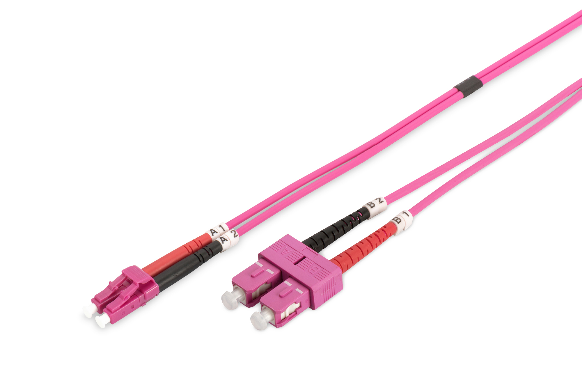 Digitus LC-SC Fiber Optik Patch Cord, Duplex, Multimode, OM4, 50/
