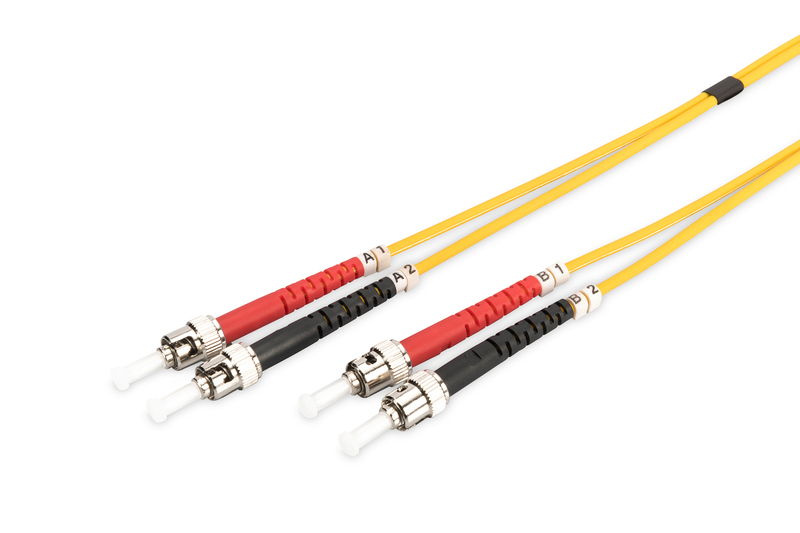 Digitus ST-ST Fiber Optik Patch Kablo, 2 metre, Singlemode, Duple