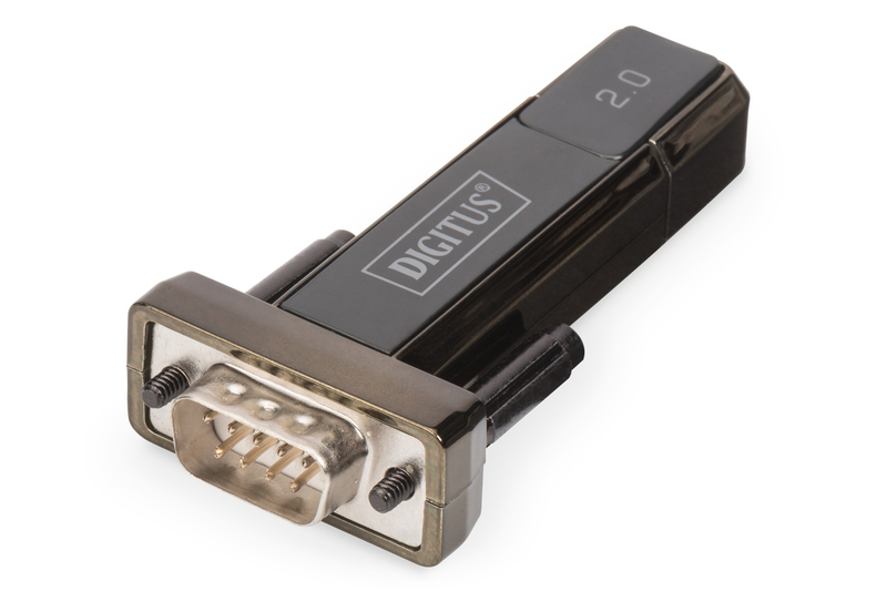 Digitus USB 2.0  RS232 (Seri) Çevirici, USB A erkek - DB9 erkek, 