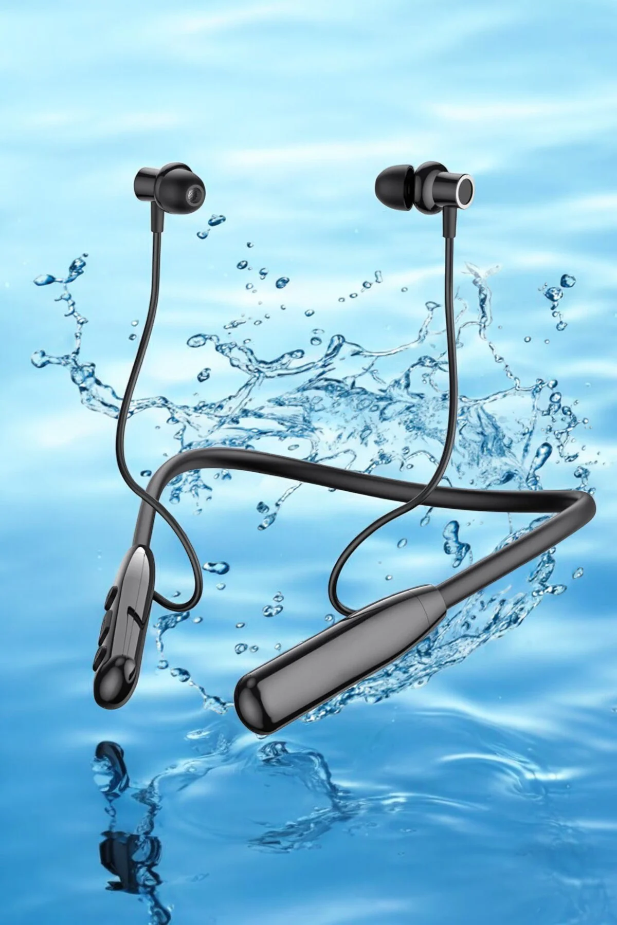 Dijital Batarya Göstergeli Bluetooth Özellikli Boyun Askılı Kulaklık