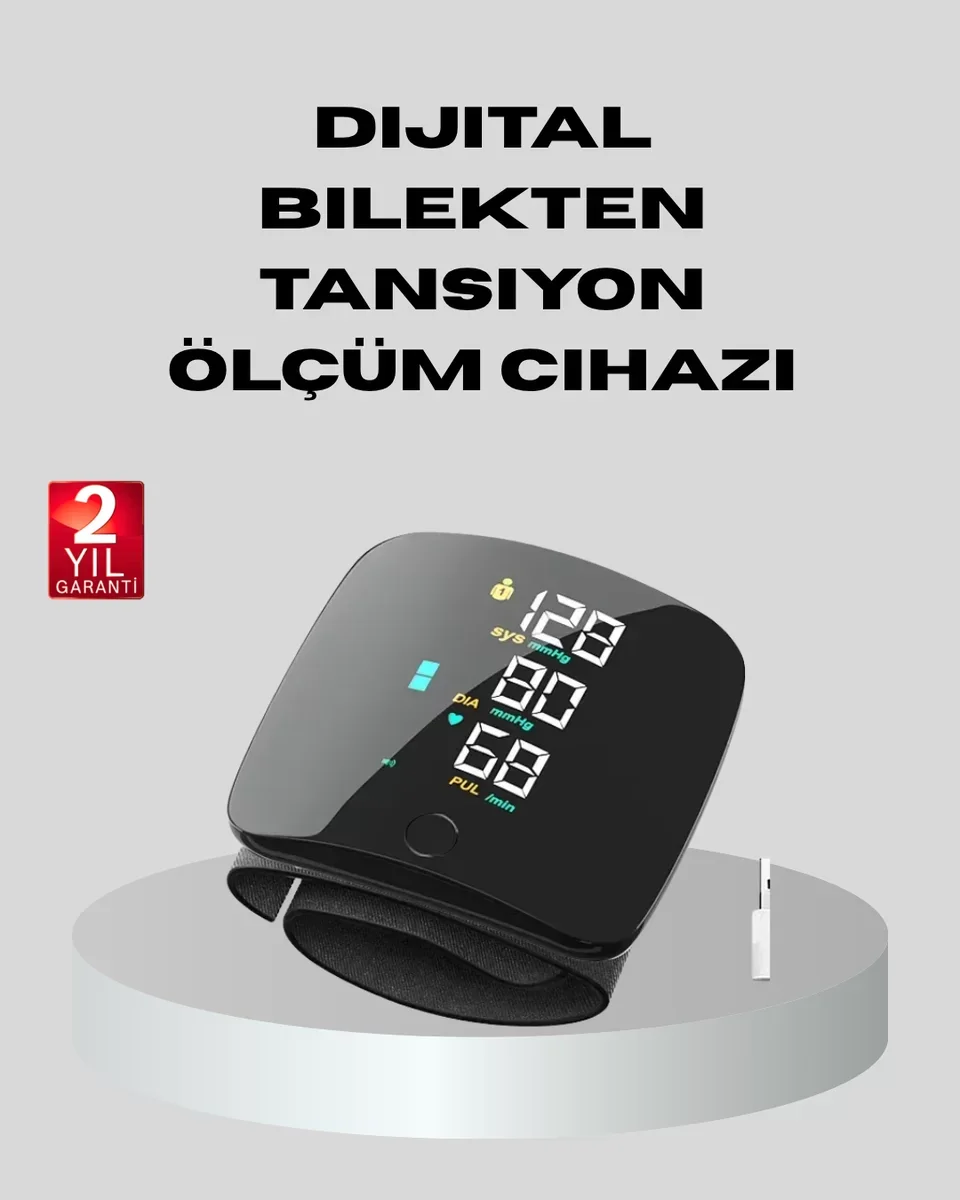 Dijital Bilek Tansiyon Aleti – Çift Kullanıcı Hafızalı Aritmi Uyarılı ve Otomatik Kapanmalı