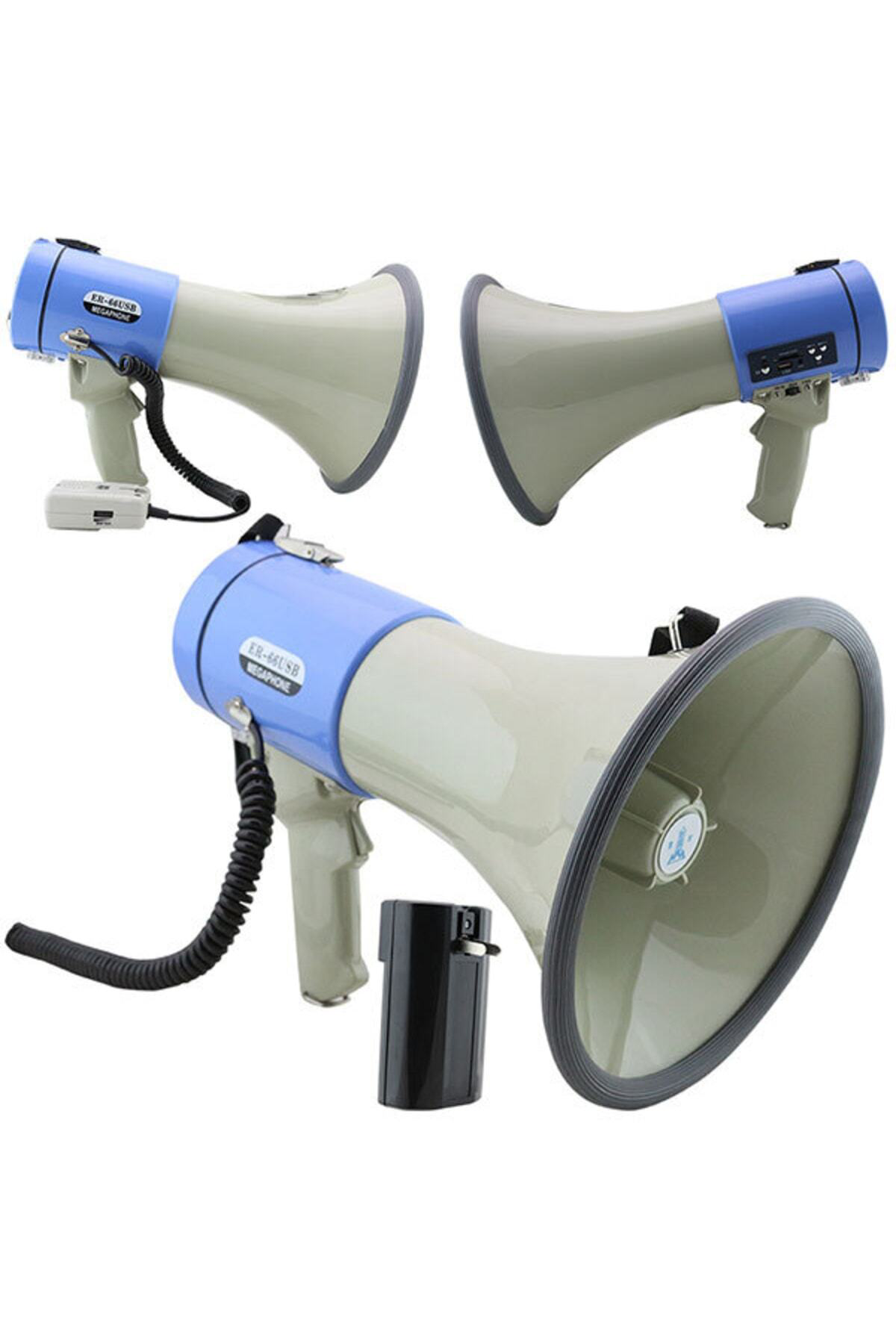 Dijital Büyük Boy Megafon Mikrofonlu Model Ses Kaydedici Tekrarla