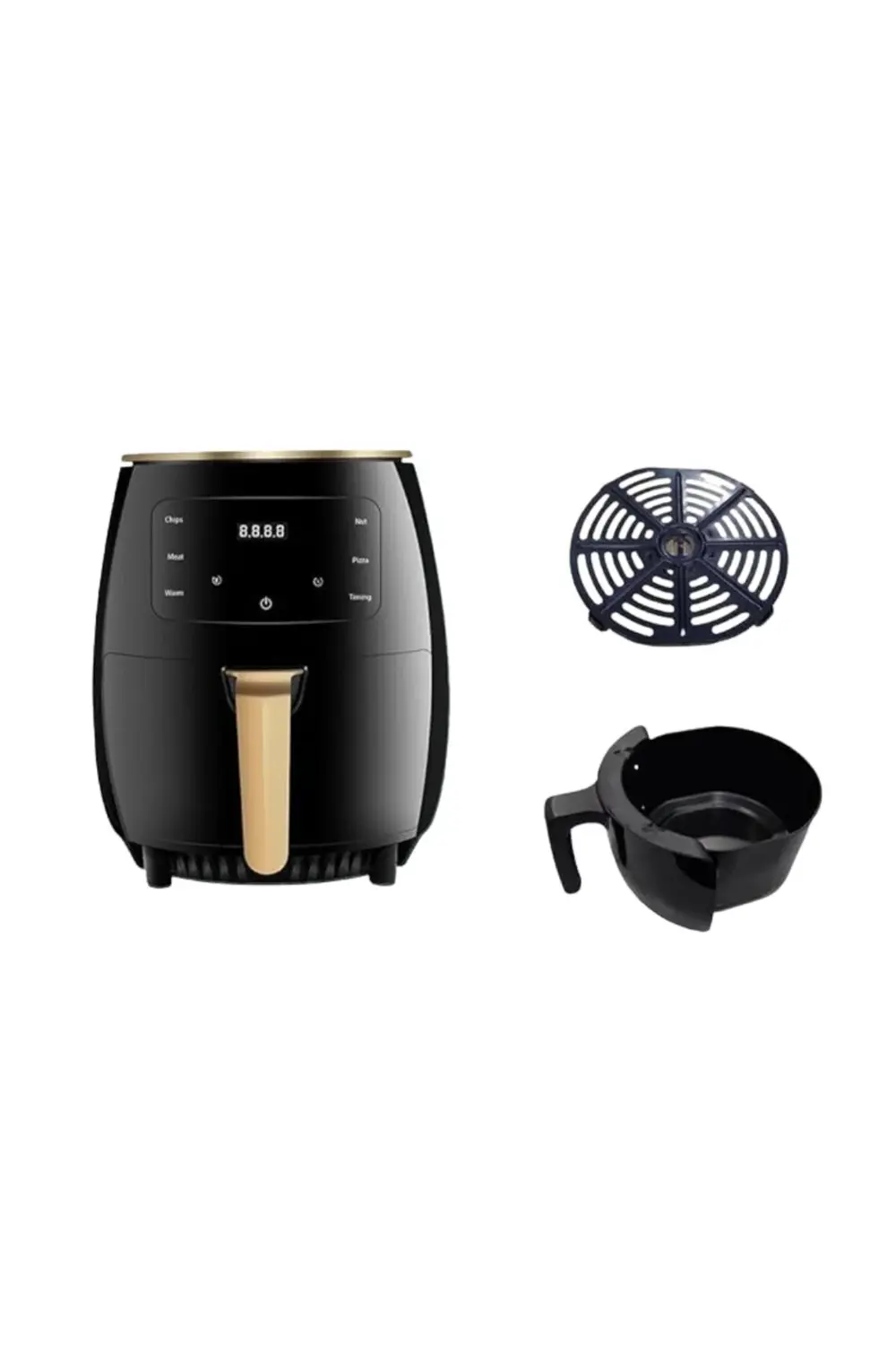 Dijital Dokunmatik Air Fryer 2400 Watt Güç Ve Çok Fonksiyonlu Kul