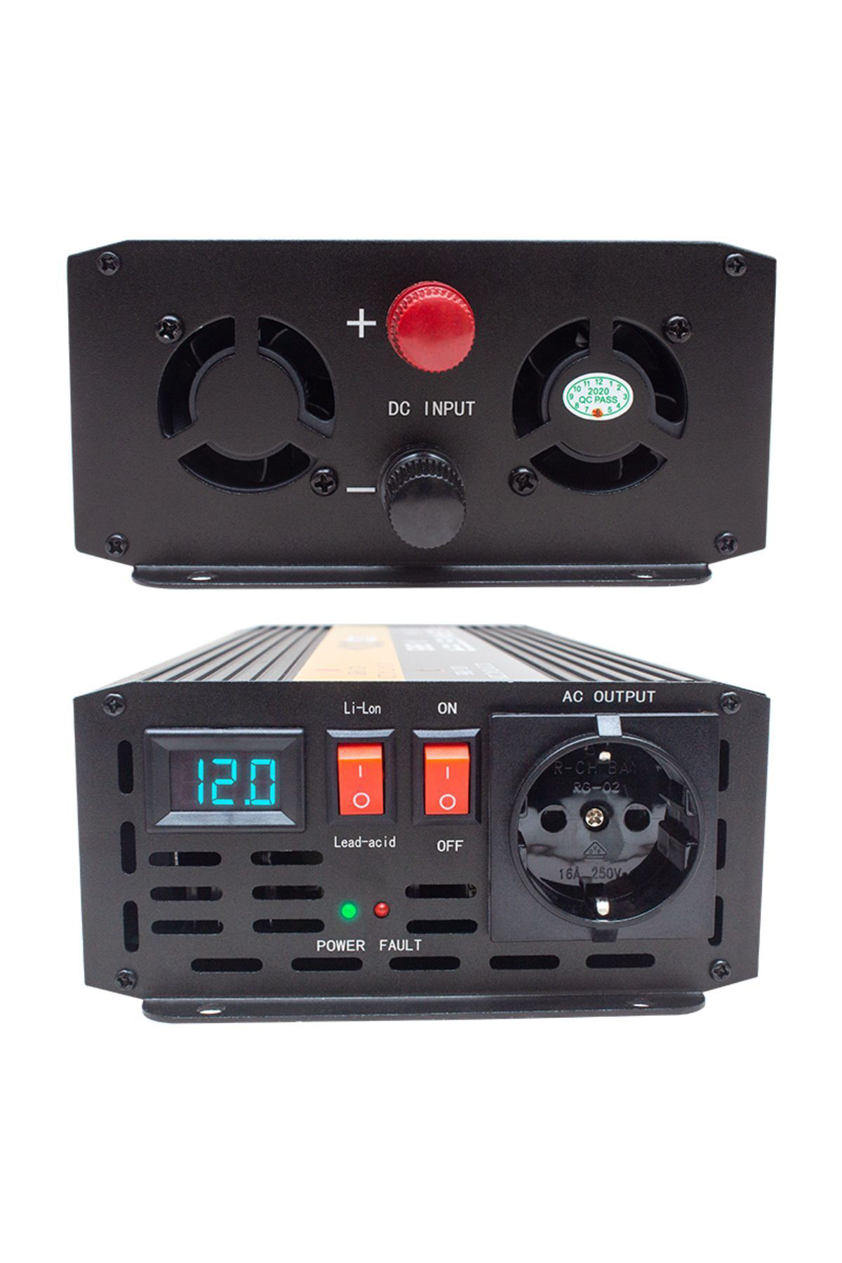 Dijital Ekran 12 Volt 1500 Watt İnvertör Modifiye Sinüs Wave inve