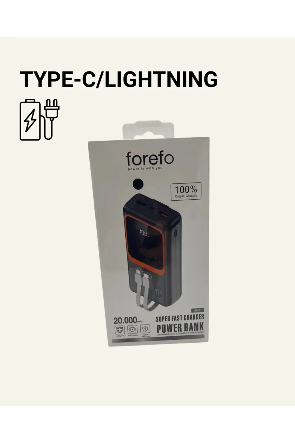 Dijital Ekranlı 20.000 mAh Powerbank | 22.5W Hızlı Şarj + Çoklu B