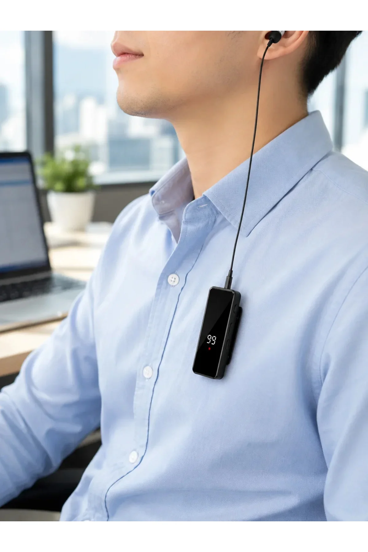 Dijital Ekranlı Bluetooth Kulaklık Tek Kulaklıklı Klipsli Kompakt Tasarım Dijital Ekranlı Bluetooth Kulaklık Tek Kulaklıklı Klipsli Kompakt Tasarım