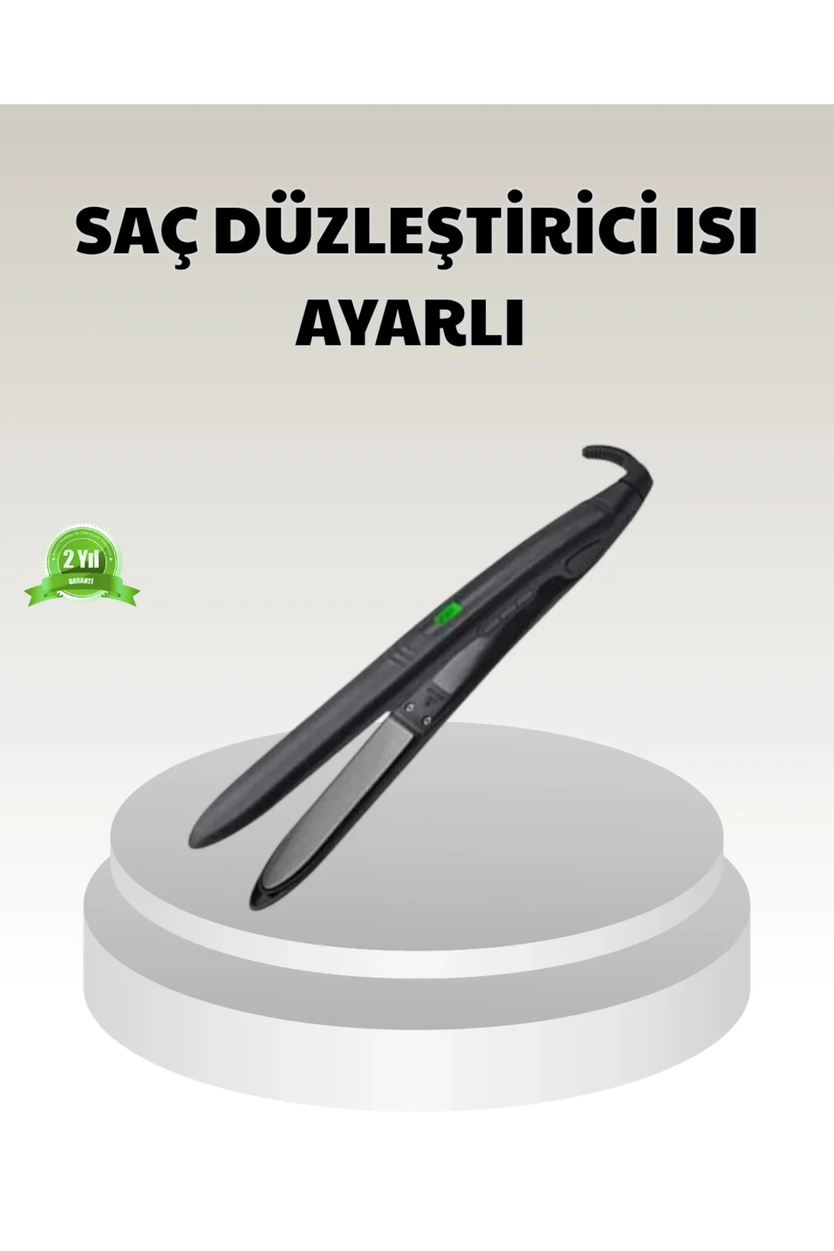Dijital Ekranlı Isı Ayarlı Saç Düzleştirici – Titanyum Plaka, Sey